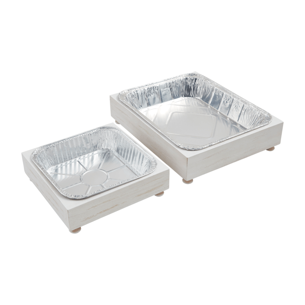 Wood Aluminum Pan Holder | Two Sizes