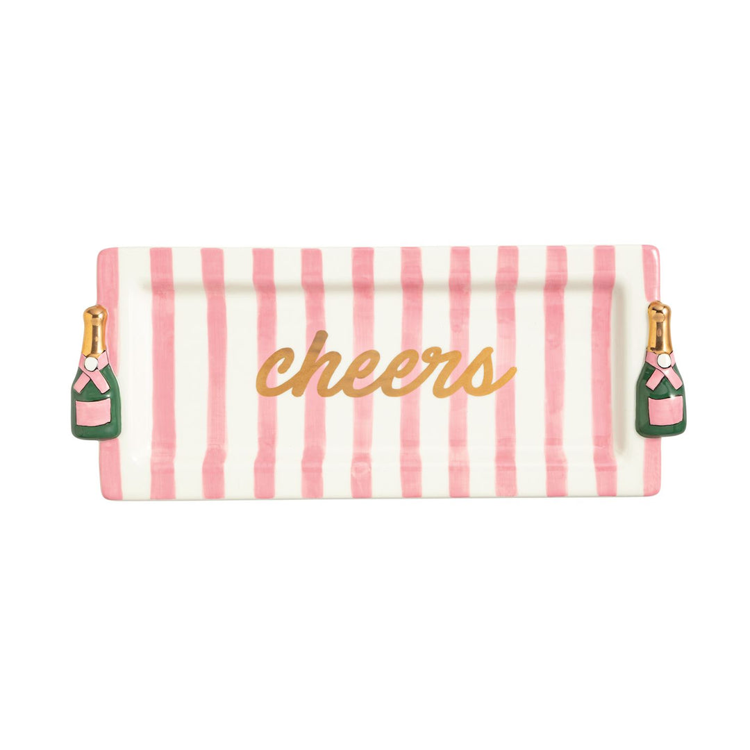 Cheers Champagne Serving Tray