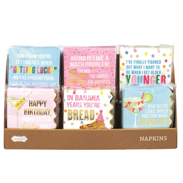 Birthday Funny Gold Napkins-6a