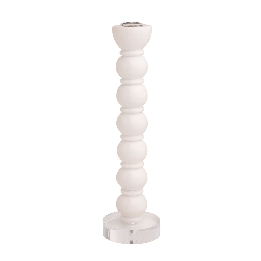 Lg Wht Resin Taper Holder
