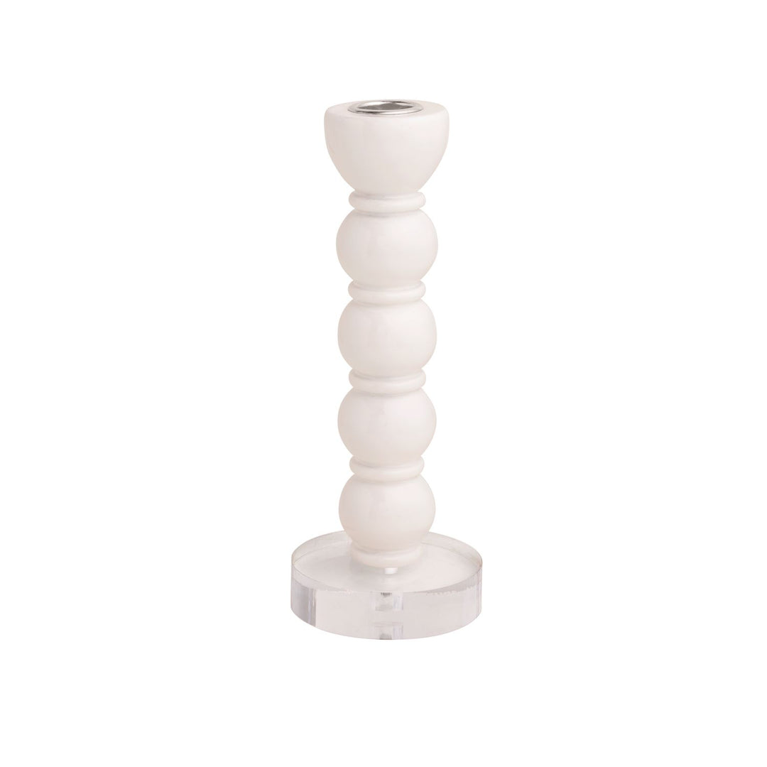 Med Wht Resin Taper Holder