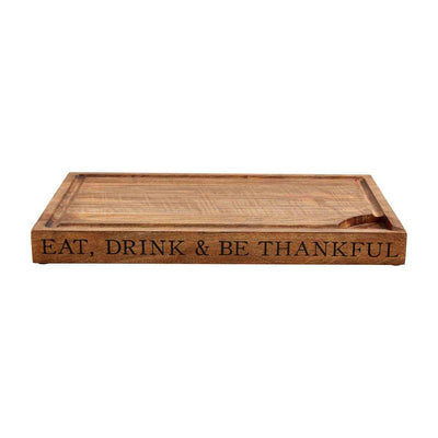 Eat, Drink, and Be Thankful Cutting Board