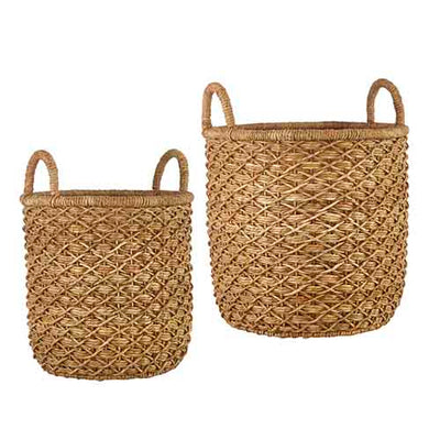 22" Woven Handled Baskets