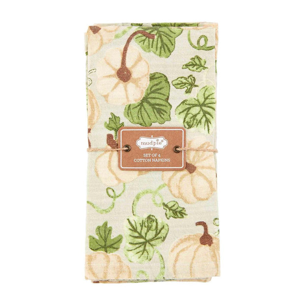 White Pumpkin Napkin Set