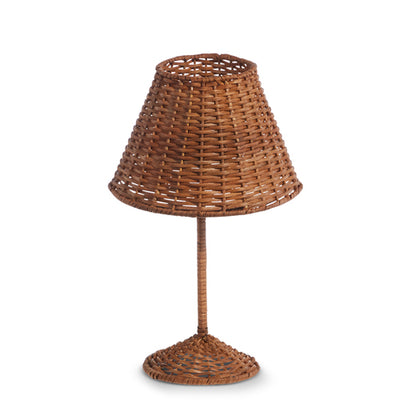 17" Woven Candle Holder with Shade