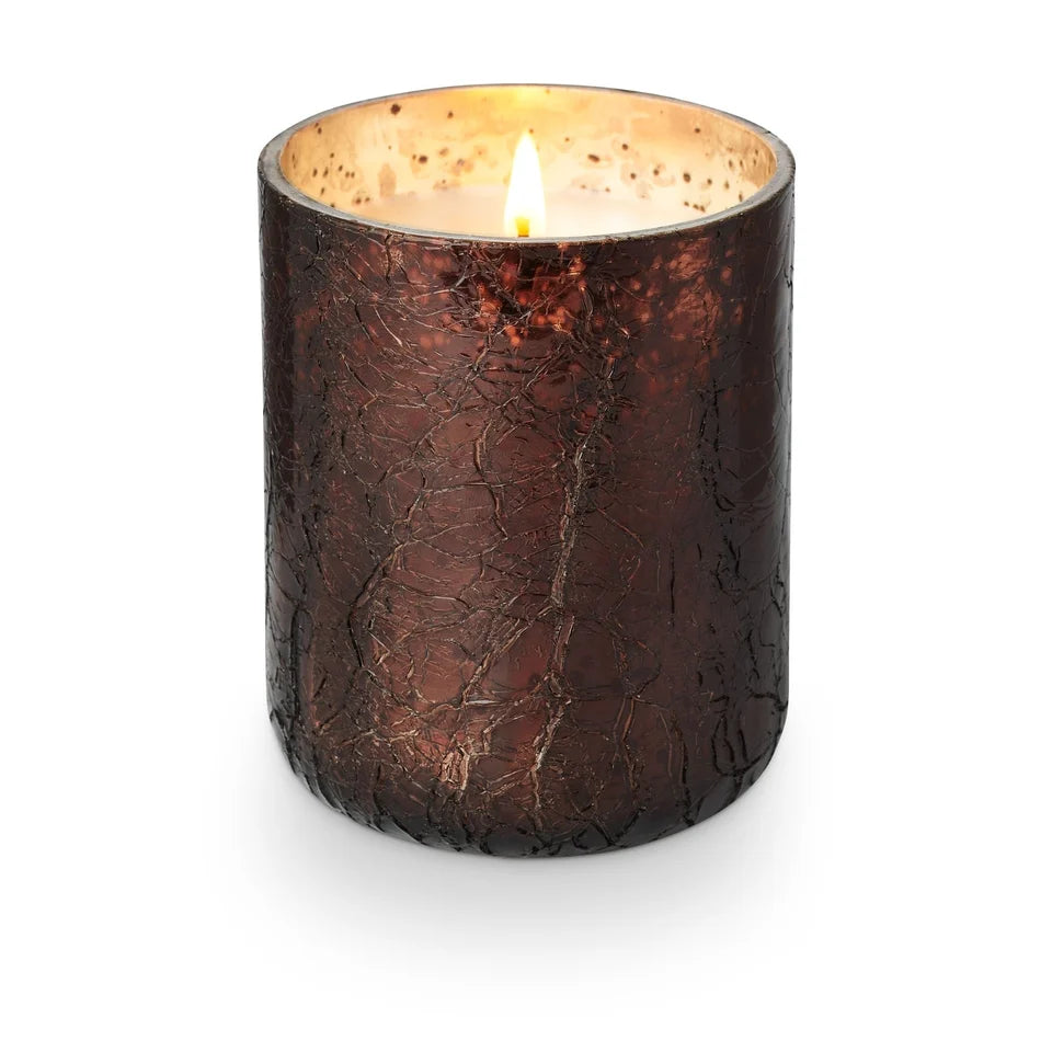 Midnight Pumpkin Small Boxed Crackle Glass Candle