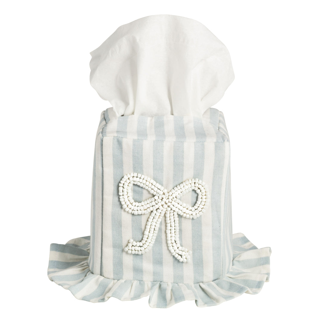 Stripe Bow Tissue Box