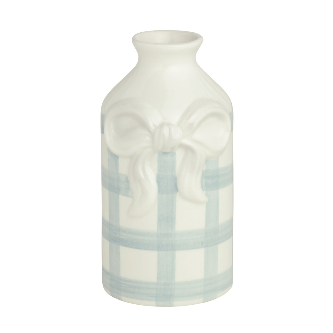 Medium Gingham Bud Vase