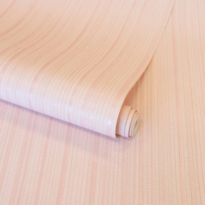 Tempaper - Grasscloth Blush Peel and Stick Wallpaper, 28 sq. ft.