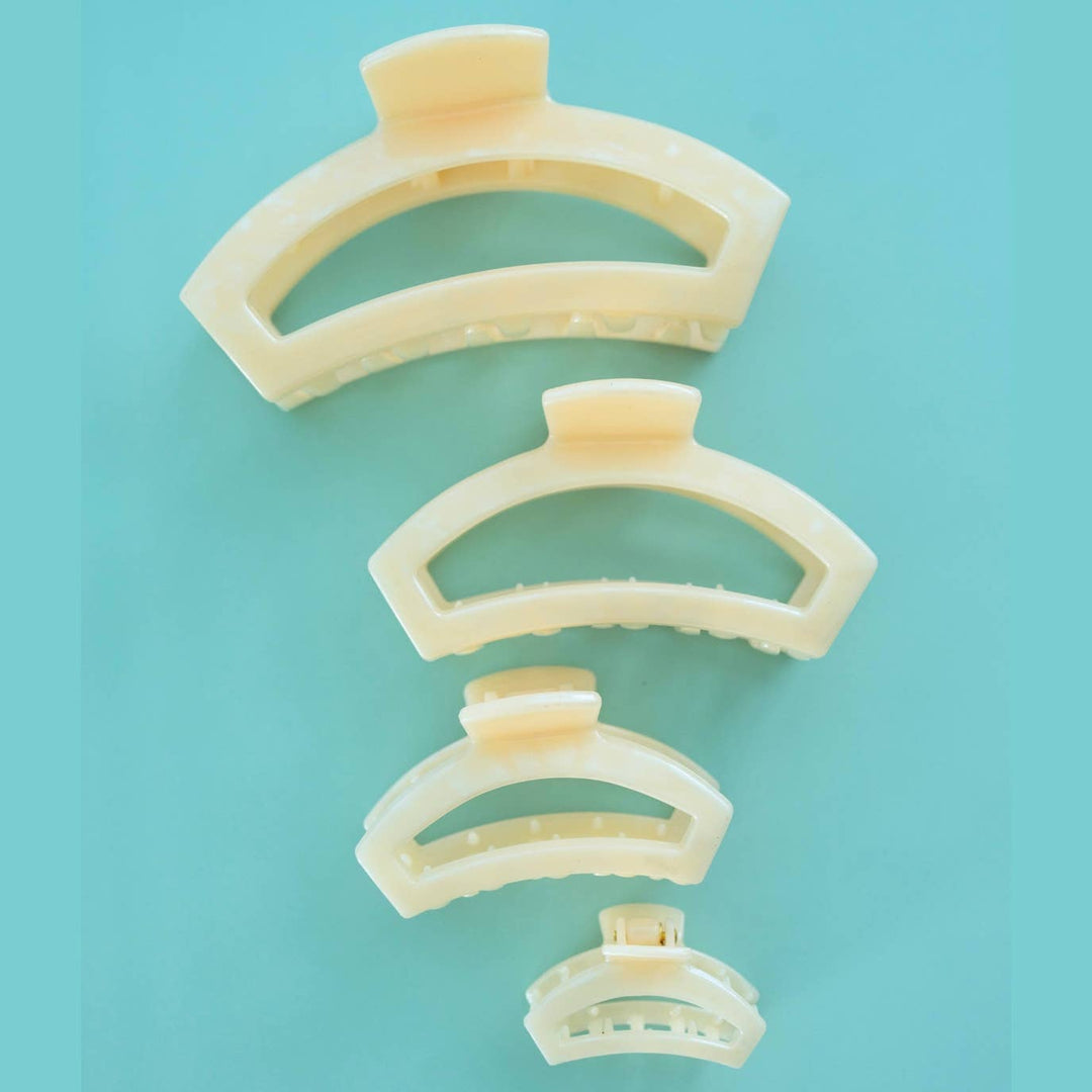 TELETIES - Open Hair Clip | Large | Soft Surf