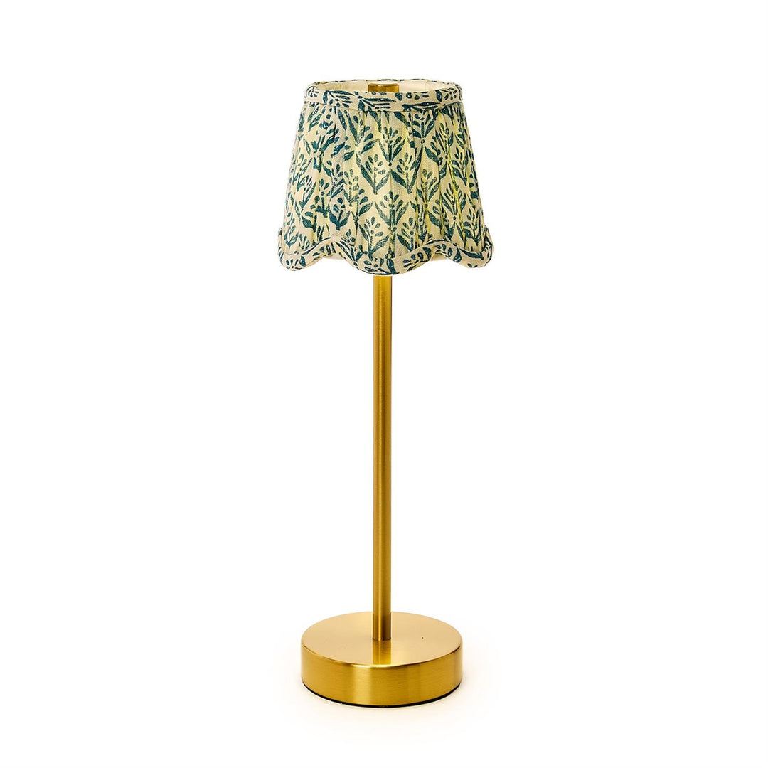Scalloped Floral Fabric Lampshade Asst 2 Colors