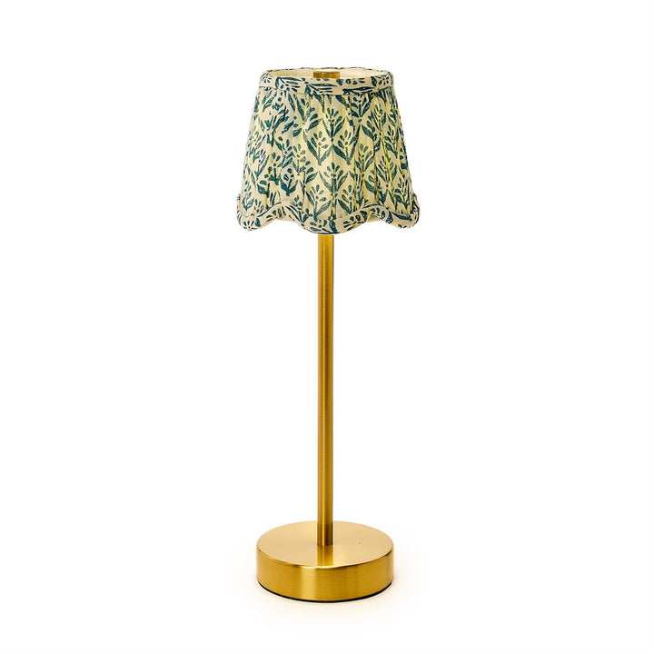 Scalloped Floral Fabric Lampshade Asst 2 Colors