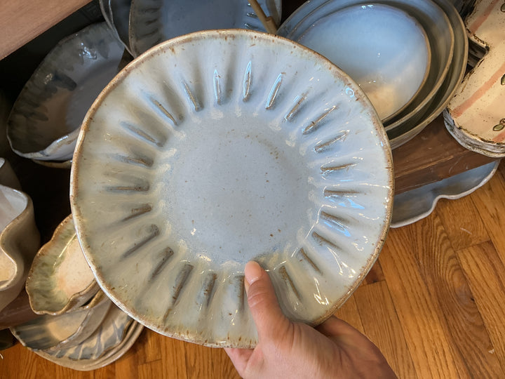 Crimped Salad Plate - Wisteria