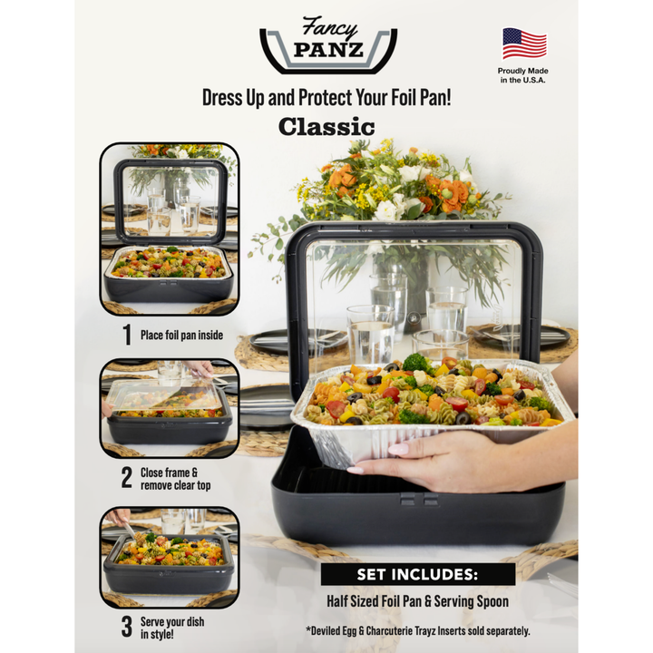 Fancy Panz - Classic Set - Pan Frame w/ Lid & Serving Spoon - Navy
