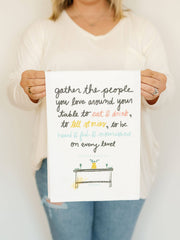 Gather The People You Love - Flour Sack Towel