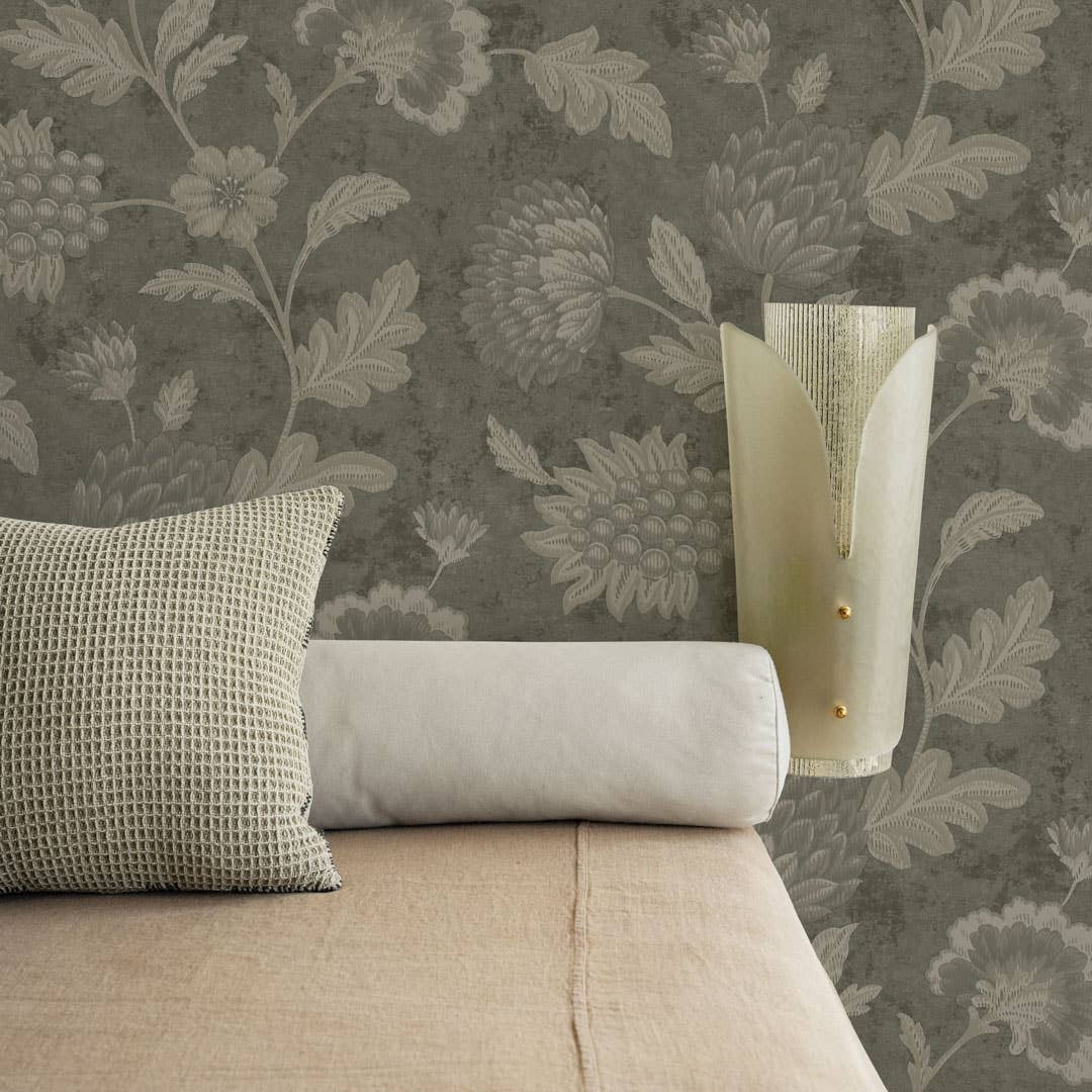 Tempaper & Co ® - Wane Olive Peel and Stick Wallpaper, 60 sq ft