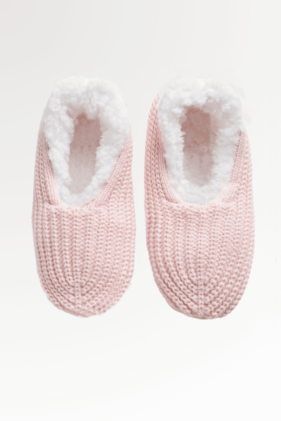 Knitted Footsie - Pink