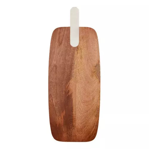 Wood Board W/ Marble Handle