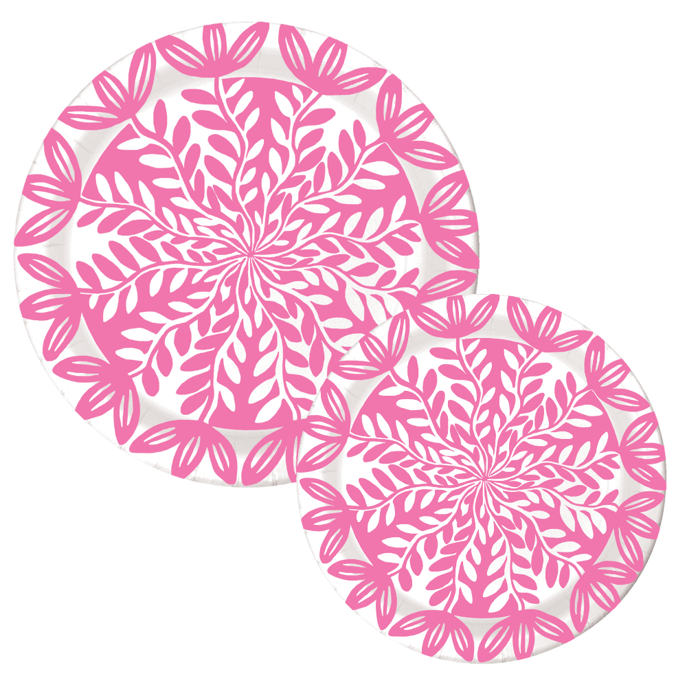 Pink Heavy-duty Paper Plates