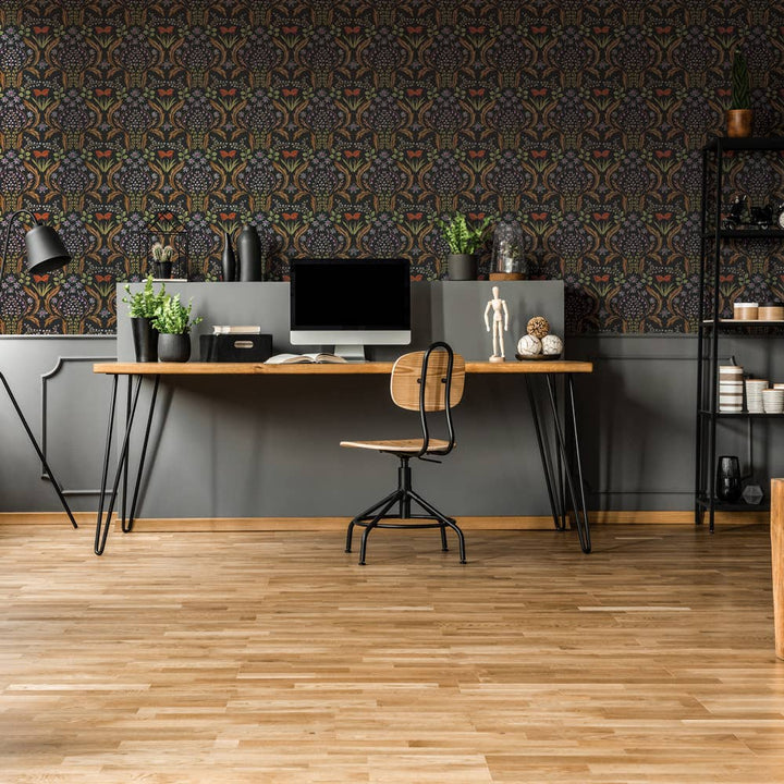 Tempaper & Co ® - Scandi Floral Orange Peel and Stick Wallpaper, 28 sq. ft.