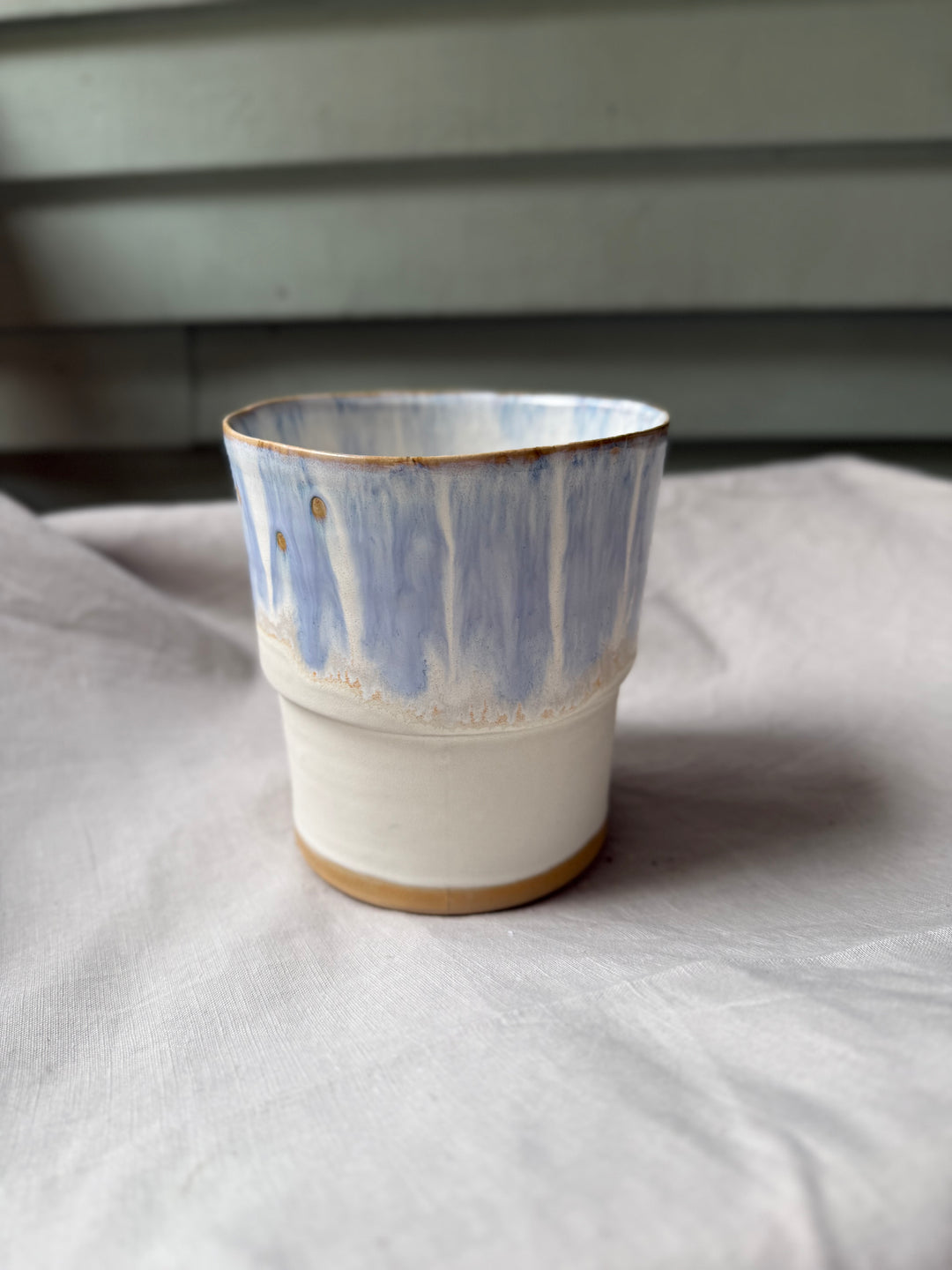 Farmhouse Utensil Crock - Blue Willow