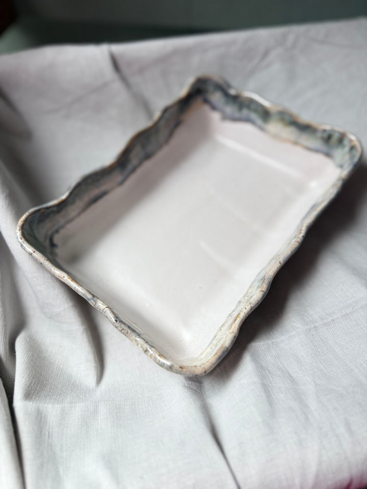 Waved Rectangle Baker - Magnolia