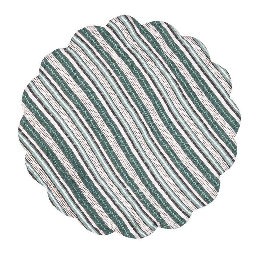 Braelyn Quilted Round Placemat