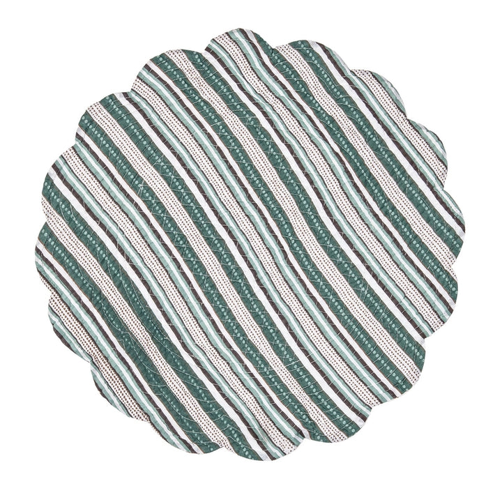 Braelyn Quilted Round Placemat