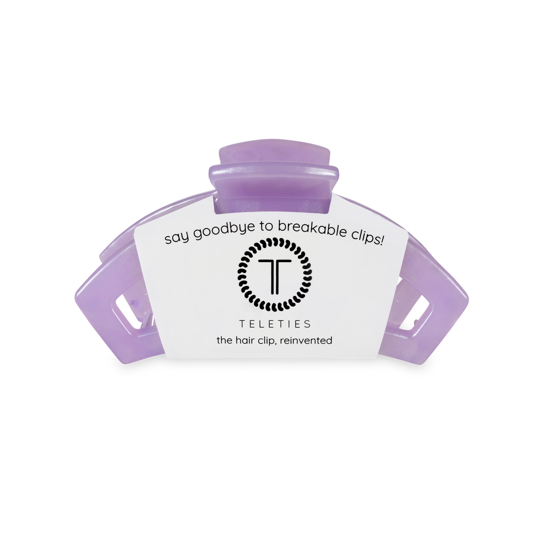 TELETIES - Open Hair Clip | Small | Lavender Mist