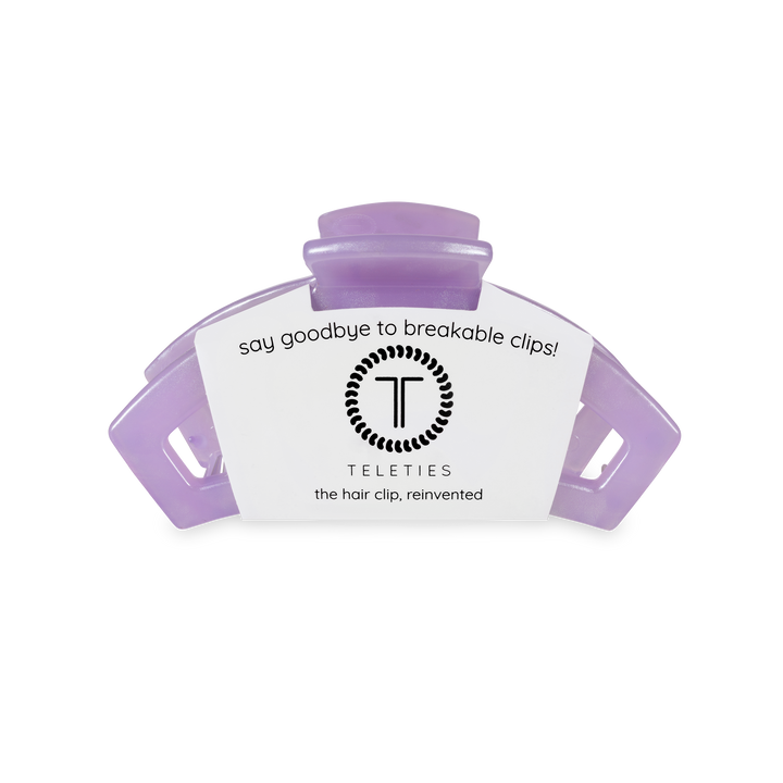 TELETIES - Open Hair Clip | Small | Lavender Mist
