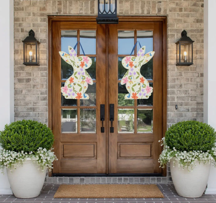 Right Wildflower Bunny Door Hanger