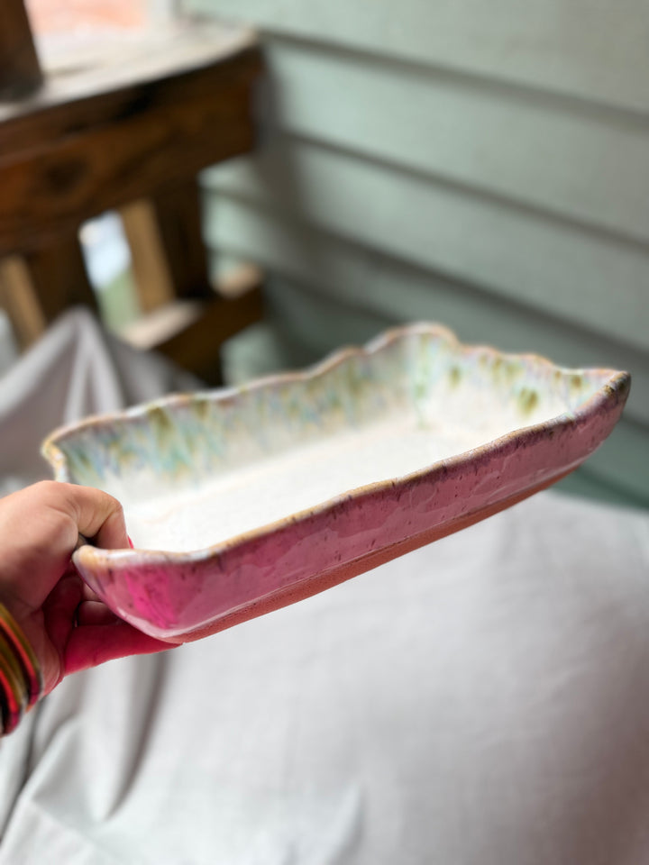 Waved Rectangle Baker -Botanical