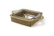 Rattan Square Baker with Anchor 1 Qt.