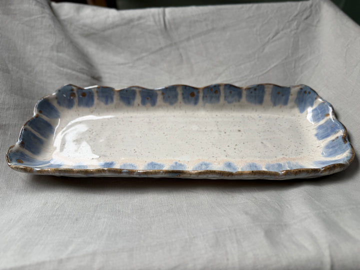 Flirty Edge Tray - Blue Willow