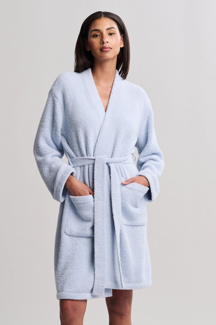 Cozy Chic Solid Robe - Snow Drop - L-XL
