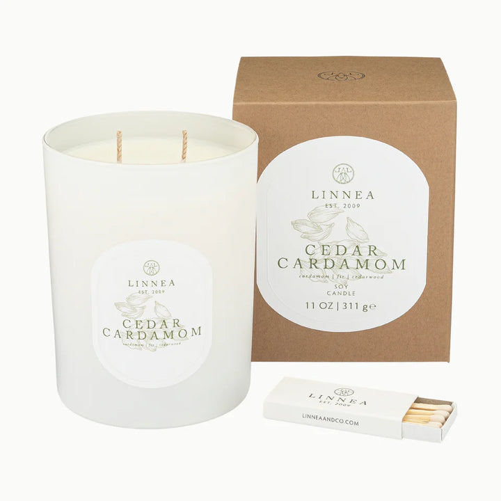 Cedar Cardamon Large 2-Wick Candles