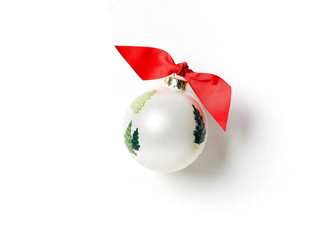 Friendly Firs Glass Ornament