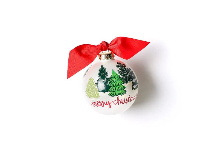 Friendly Firs Glass Ornament