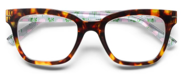 Peepers X Laura Park-Tortoise/Marigold Ticking Stripe Pink