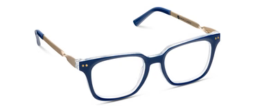 Peepers X Laura Park-Navy/Rosemary Stripe Indigo
