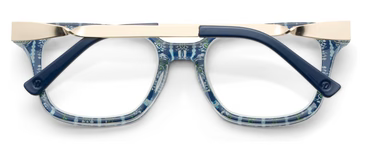 Peepers X Laura Park-Navy/Rosemary Stripe Indigo