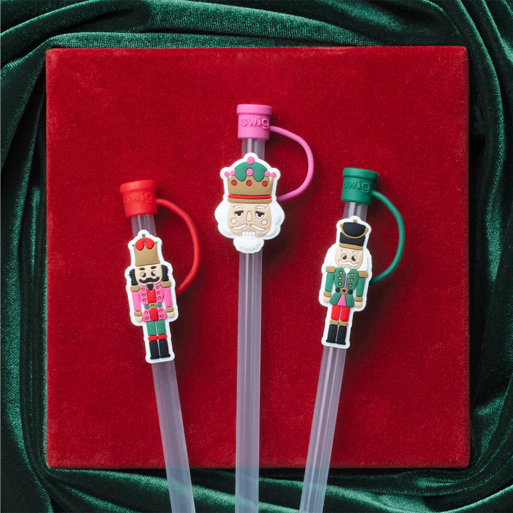 Holiday Swig Classic Nutcracker Straw Toppers