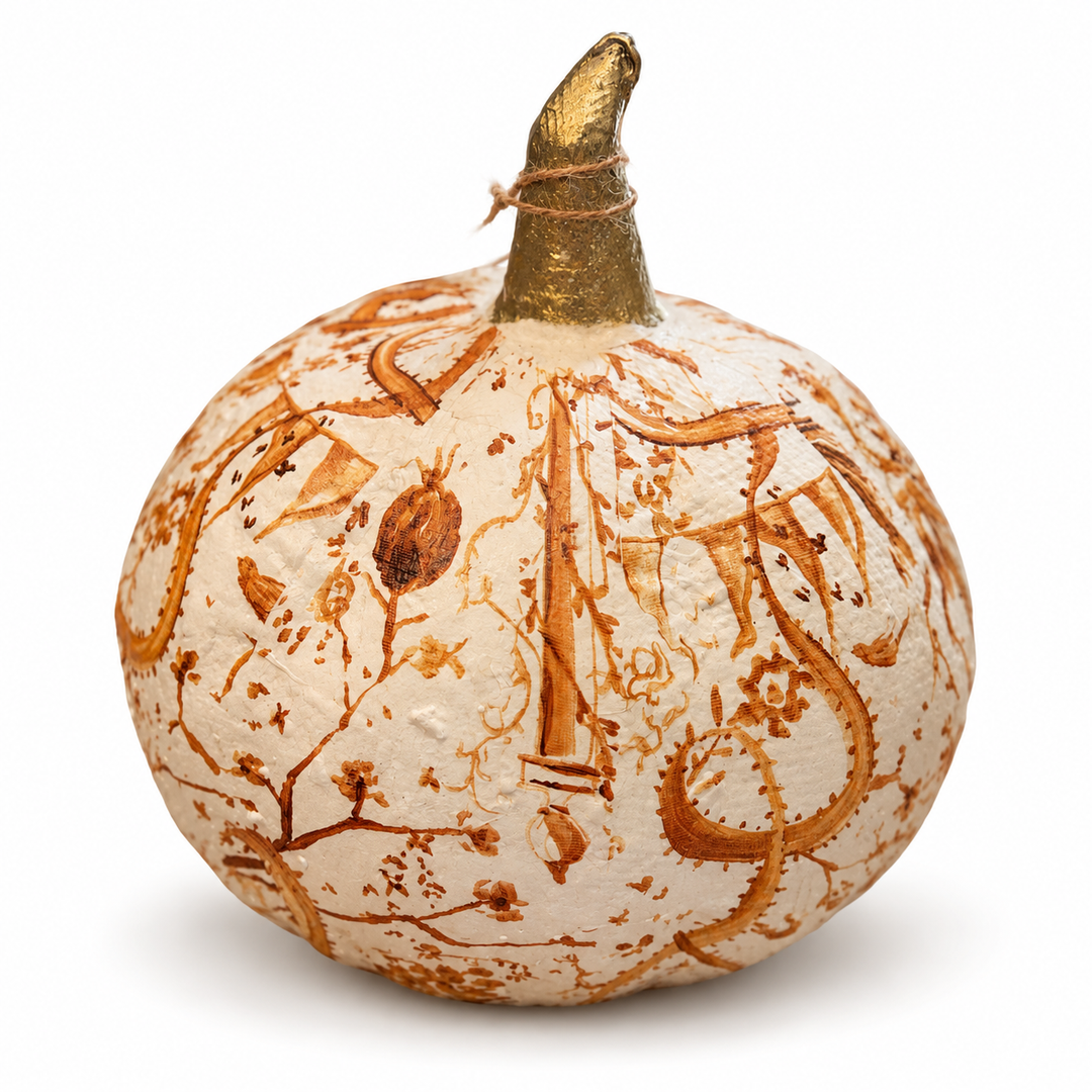 Chocolate Chinoiserie Pumpkin