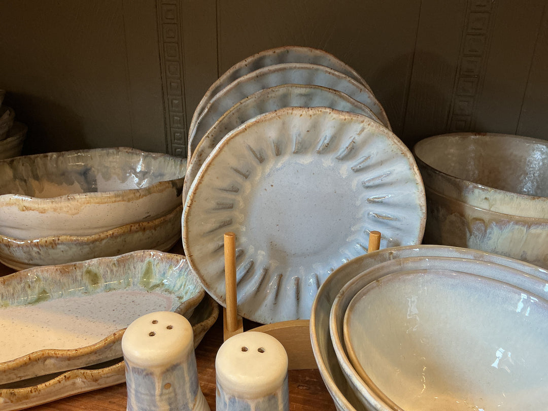 Crimped Salad Plate - Wisteria