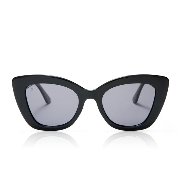Beverly Black Grey Lens Sunglasses