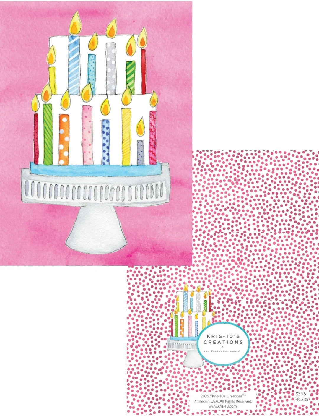 Birthday Card | Pink Birthday Cake