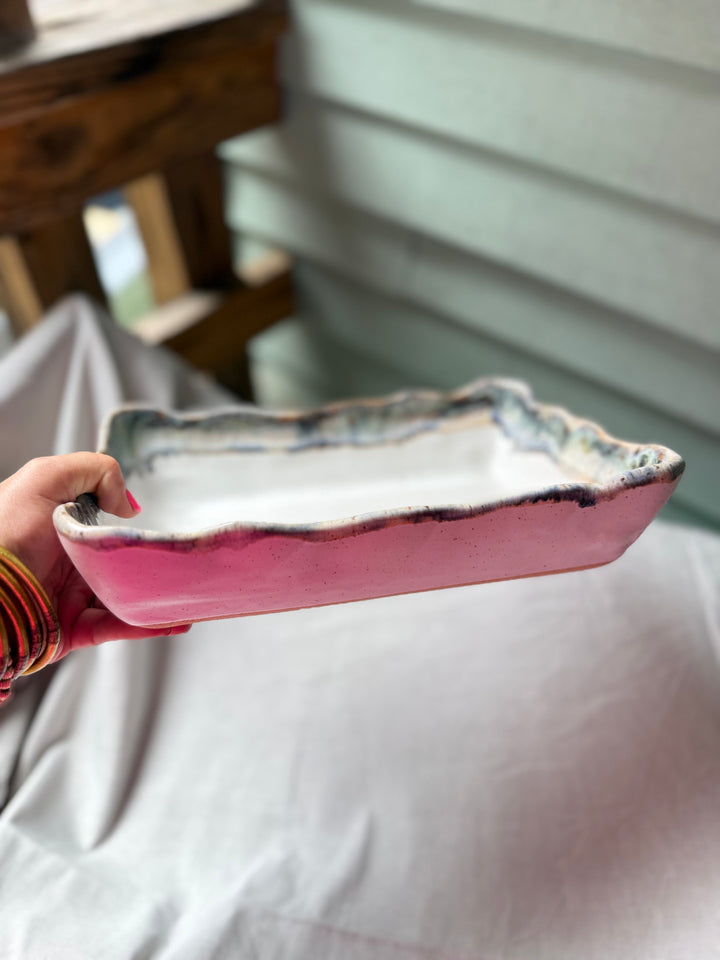 Waved Rectangle Baker - Magnolia