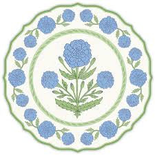 Blue and Green Marigold Plate Posh Placemat set of 10