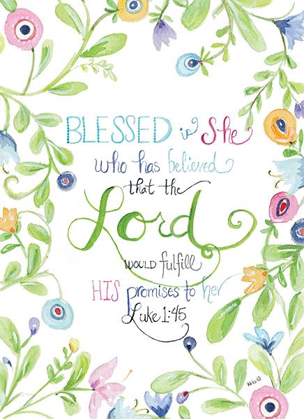 Encouragement Card | Blessed Is She