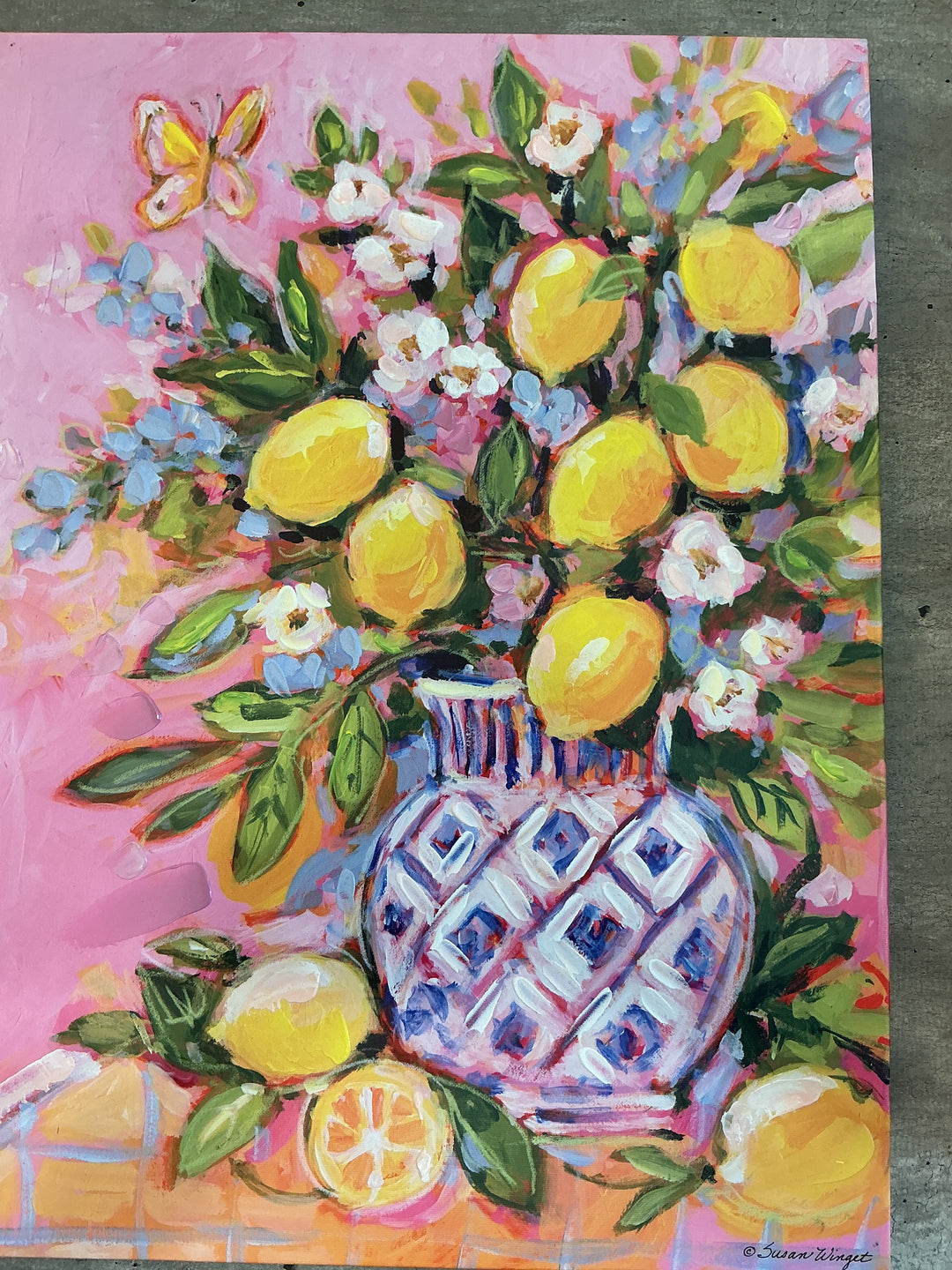 23.5" Citrus Bouquet Wall Art